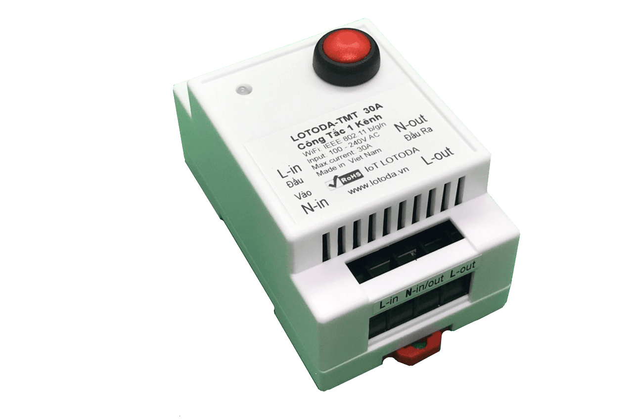 CÔNG TẮC WIFI ĐIỀU KHIỂN TỪ XA 1CH 220VAC 30A USENSE-TMT